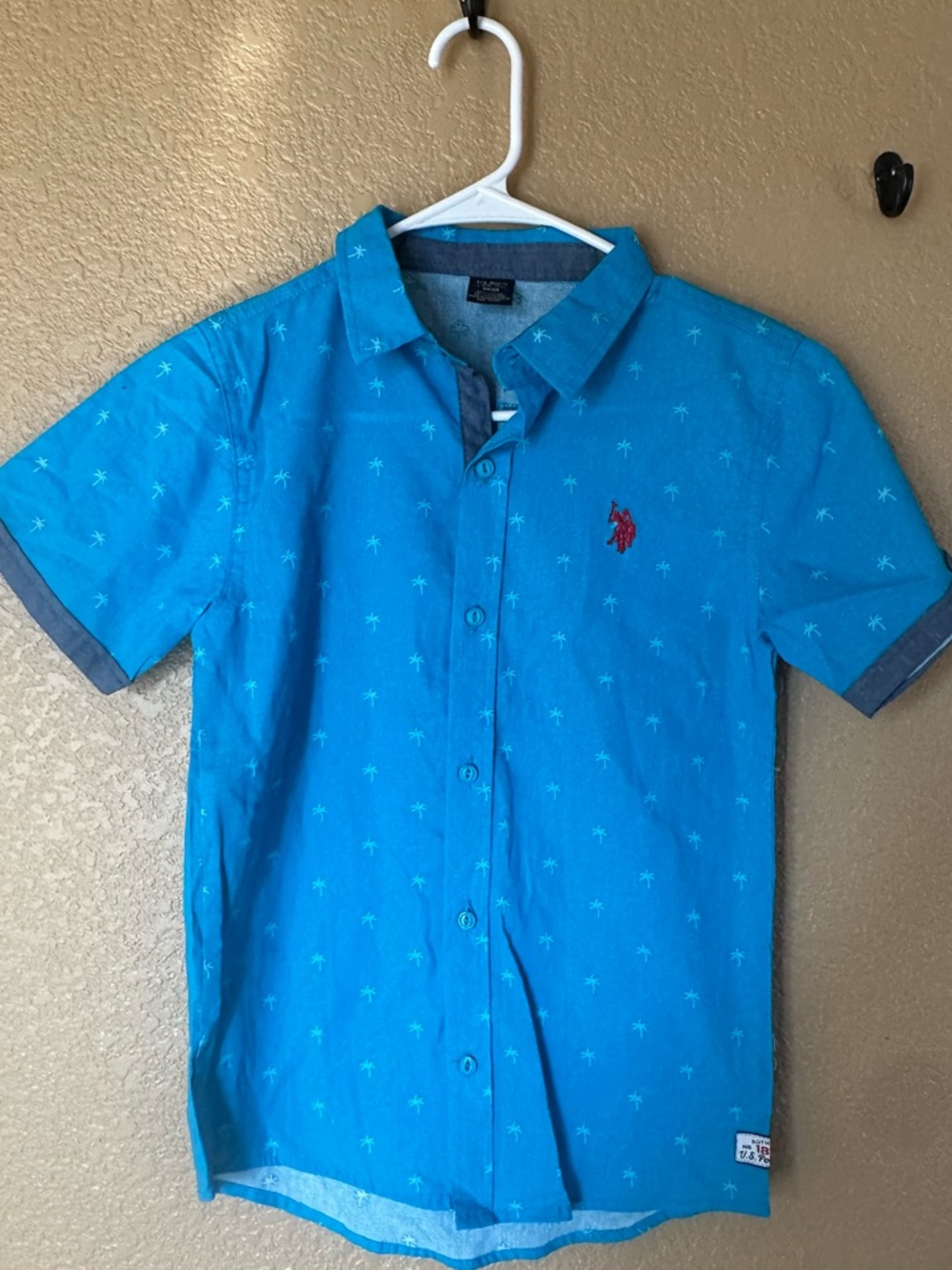 Boys U.S. Polo Assn. Short-Sleeve Button-Up Shirt